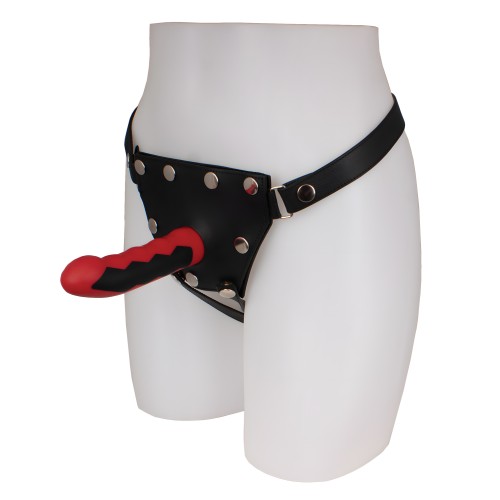 ElectraStim Dildo de Silicona Fusion Komodo - Rojo/Negro