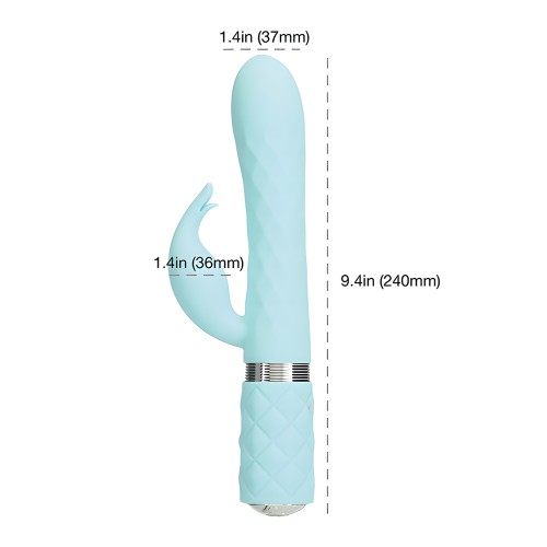 Pillow Talk Lively Dual Motor Vibrator - Teal