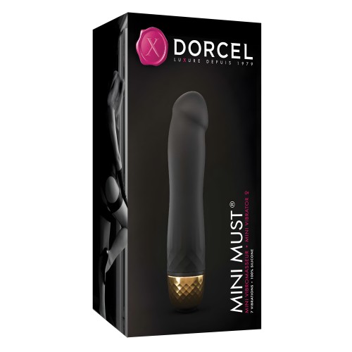 Mini Vibrador Must - Negro/Dorado
