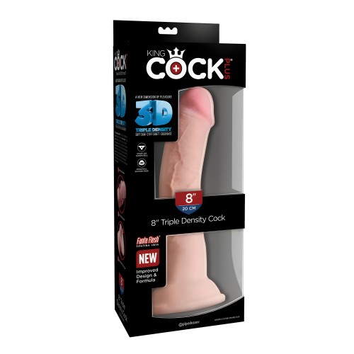 King Cock Plus 8" Cock de Triple Densidad
