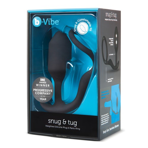 b-Vibe Snug & Tug Weighted Ring - Black