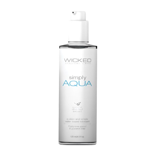Wicked Simply Aqua Waterbased Lubricant - 4 oz