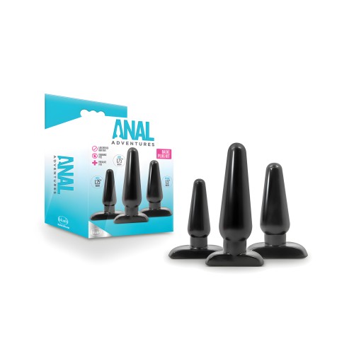 Kit Básico de Tapones Anal Blush - Negro