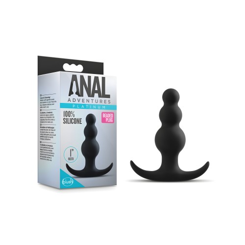Plug Beaded de Blush Anal Adventures - Negro