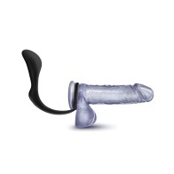 Blush Anal Adventures Plug con Anillo para el Pene - Negro
