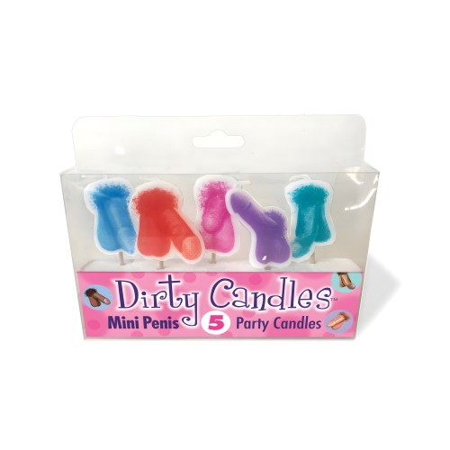 Mini-Penis Dirty Candle Set - Fun Party Centerpiece