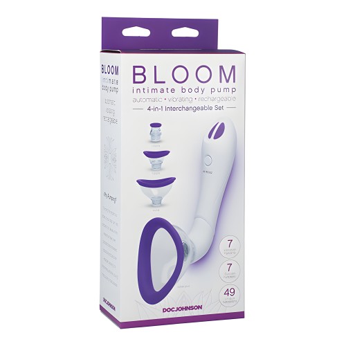 Bomba Automática Vibradora Intima Bloom - Púrpura/Blanca