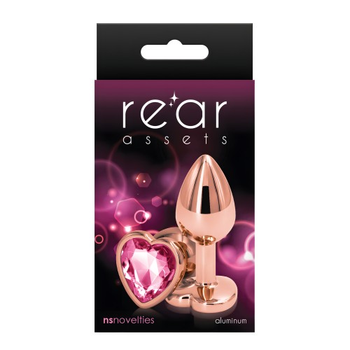 Rear Assets Rose Gold Heart Small Anal Toy