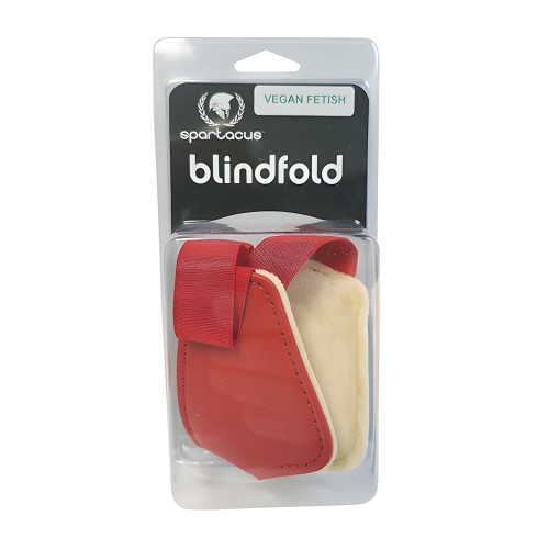 Antifaz PU Spartacus con Forro de Felpa - Rojo