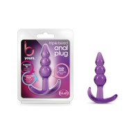 Blush B Yours Triple Bead Anal Plug - Morado