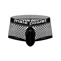 Cock Pit Fishnet Mini Cock Ring Short Black SM