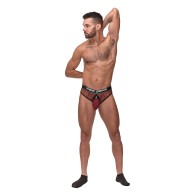 Tanga Cock Pit de Red Fishnet Rojo S/M