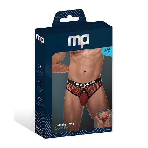 Tanga Cock Pit de Red Fishnet Rojo S/M