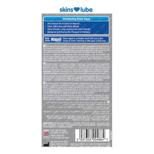 Skins Aqua Water Based Lubricant