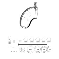 Shots Man Cage 3.5" w/Silicone Urethral Sounding