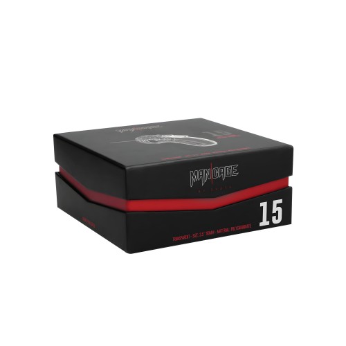 Shots Man Cage 3.5" w/Silicone Urethral Sounding