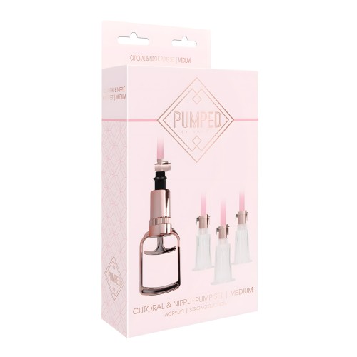 Shots Pumped Clitoral & Nipple Pump Set Rose Gold