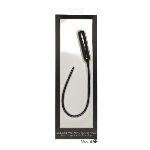 Extra Long Urethral Sounding Plug - Black