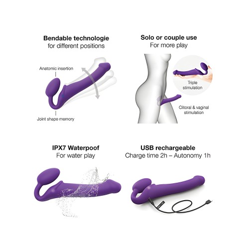 Strap On Me Vibrador Flexible Strapless