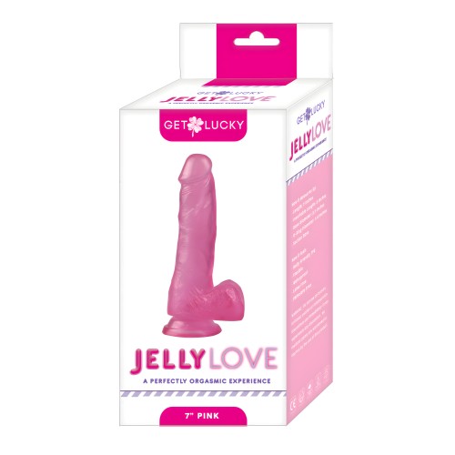 Get Lucky 7" Jelly Series Amor de Gel - Rosa
