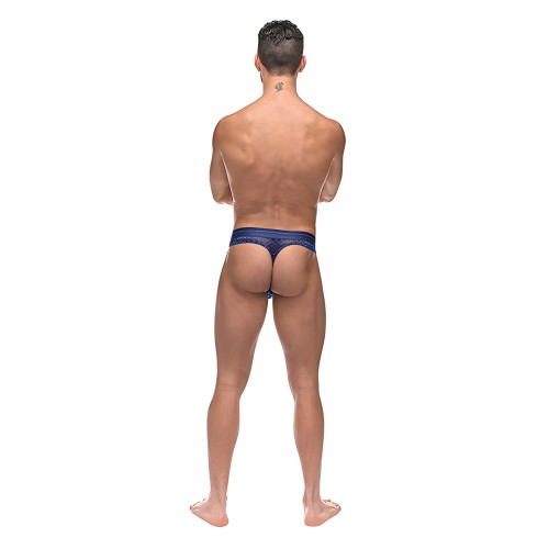 Diamond Mesh Bong Thong Azul S/M