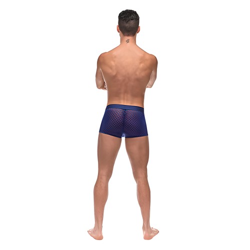 Mini Short de Malla Diamante - Azul