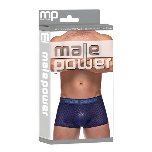 Mini Short de Malla Diamante - Azul