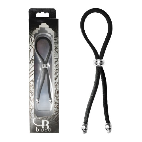 Bolo Cock Ring Leather Lasso Bead Slider