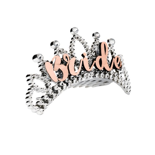 Tiara de Novia en Oro Rosa para Bodas