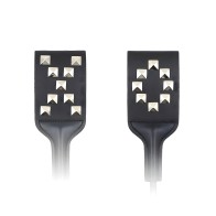 CROP de PVC con Estrellas XO Plesur - Negro