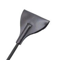 Crop de Cuero con Punta Ancha de 21" Plesur - Negro