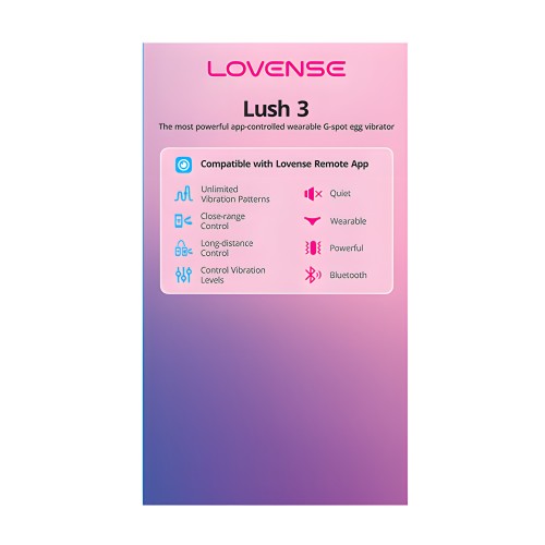 Lovense Lush 3.0 Vibrador Activado por Sonido - Rosa