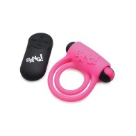Bang! Vibrating Cock Ring & Bullet w/Remote Control - Pink