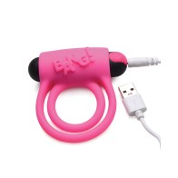 Bang! Vibrating Cock Ring & Bullet w/Remote Control - Pink
