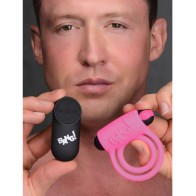 Bang! Vibrating Cock Ring & Bullet w/Remote Control - Pink