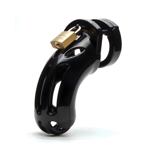 The Curve 3 3/4" Curved Cock Cage & Lock Set Black