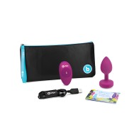 b-Vibe Plug Vibrante Control Remoto - Fucsia
