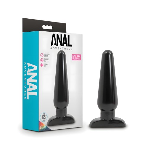 Plug Anal Básico Blush Anal Adventures - Grande Negro