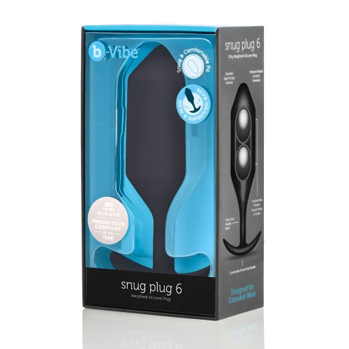 b-Vibe Plug Ajustado con Peso 6 - 515 g Negro