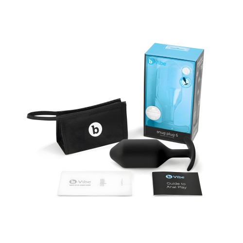 b-Vibe Weighted Snug Plug 6 - 515 g Black