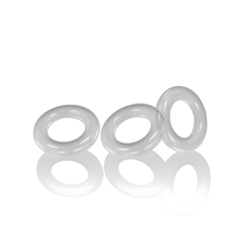 Anillos Willy Oxballs - Transparente Pack de 3