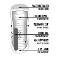 Shower Stroker Vibrador - Transparente