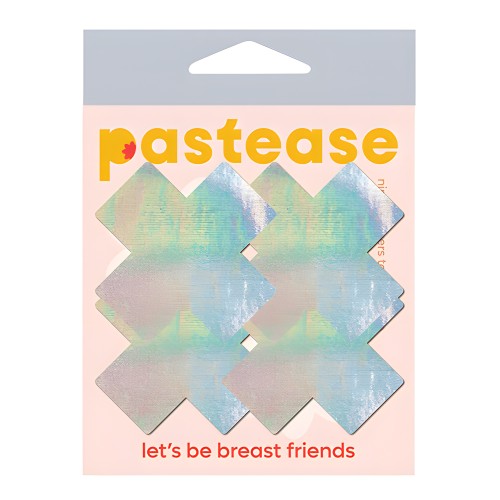 Pastease Premium Petites Holographic Plus X - Plata O/S Pack de 2 pares