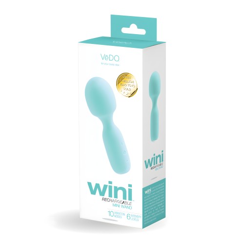 VeDo Wini Rechargeable Mini Wand - Tease Me Turquoise