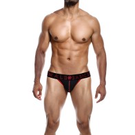 Male Basics Jockstrap Neon Rojo MD - Soporte Elegante
