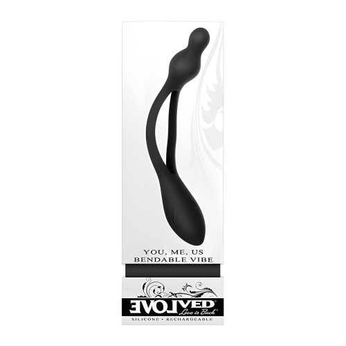 Evolved You Me Us Vibrador Flexible Negro