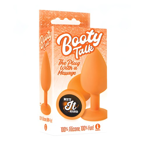 The 9's Booty Talk Plug Duro - Naranja