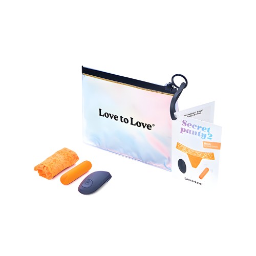 Love to Love Secret Panty Vibe 2 - Neon Orange