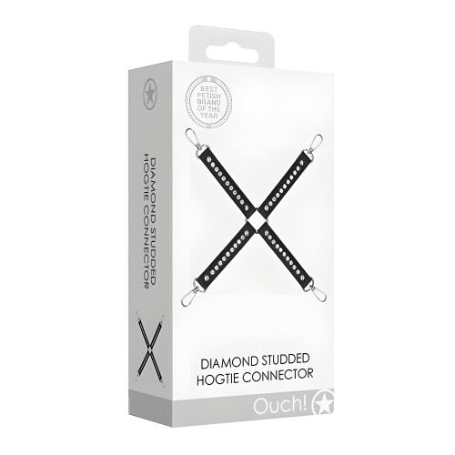 Hogtie con Diamantes Shots Ouch - Negro