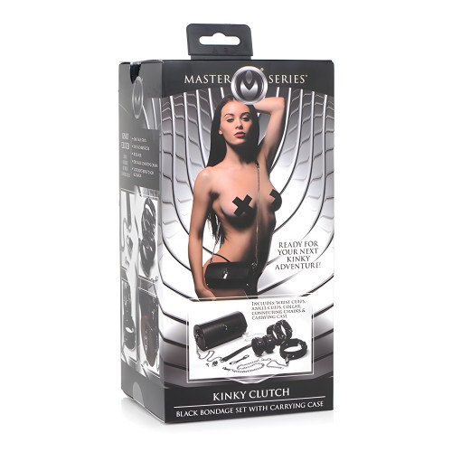 Master Series Kinky Clutch Black Bondage Set